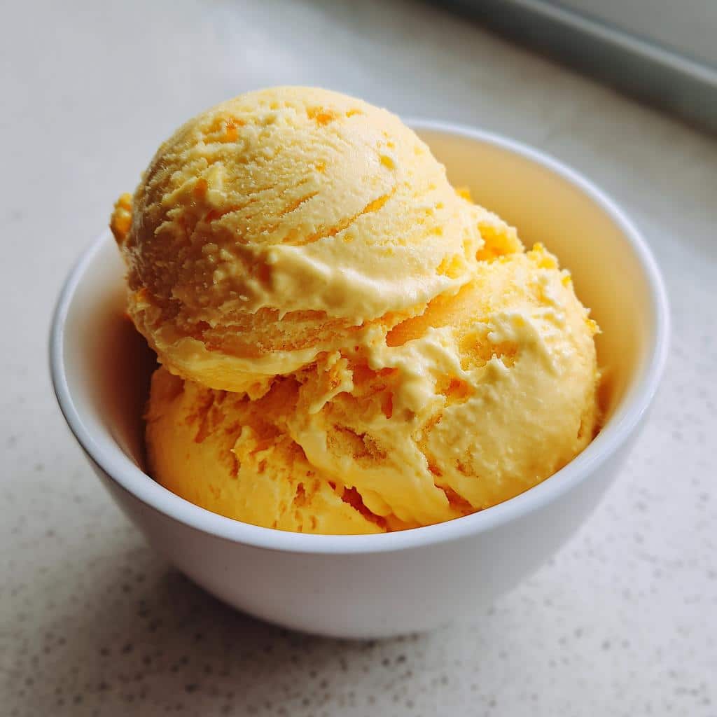 mango cottage cheese ice cream​ - detail 1