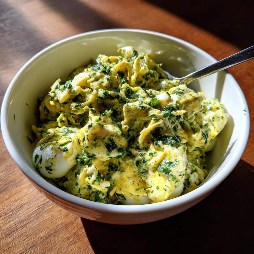 pesto egg salad​ - detail 1