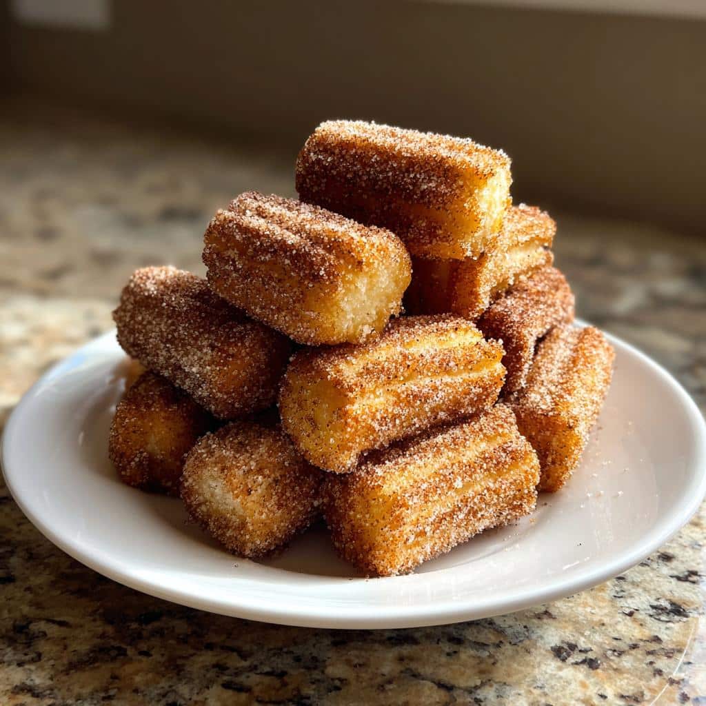 Air fryer churro bites