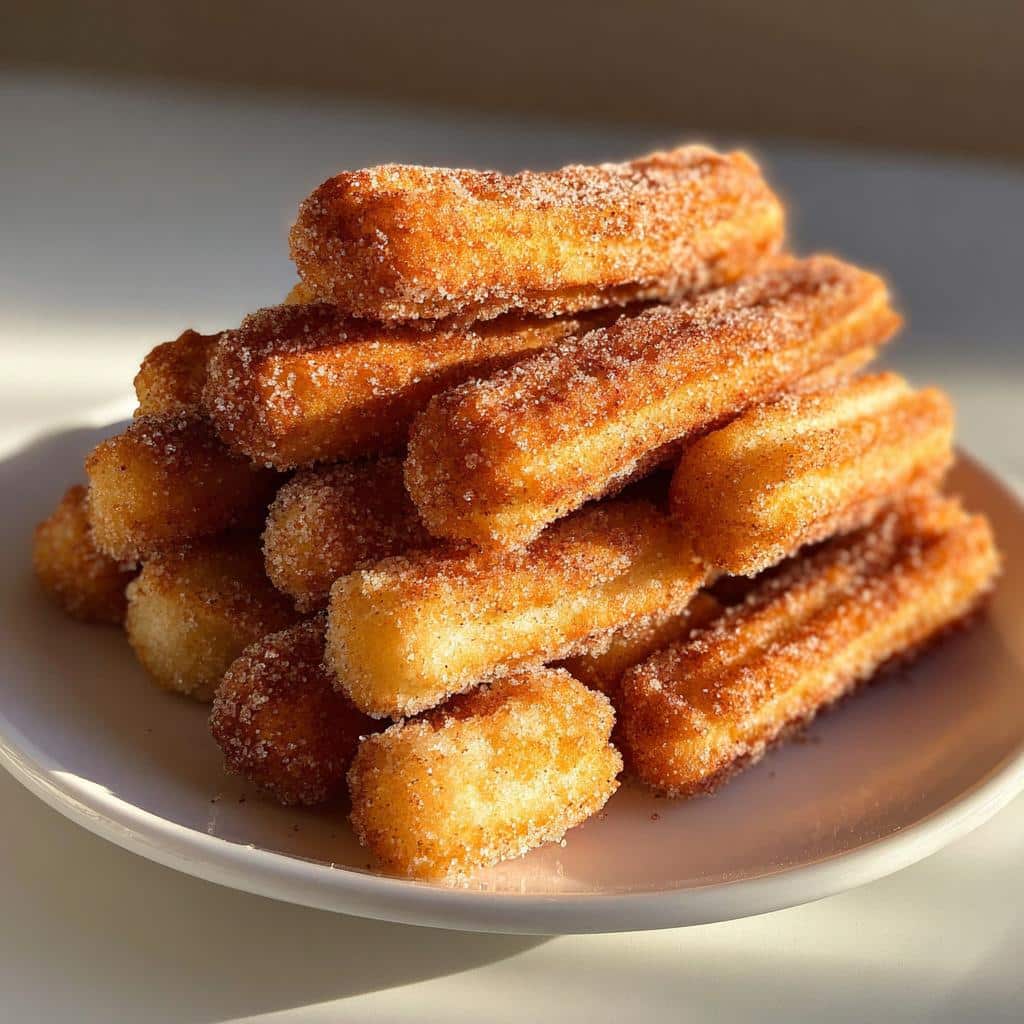 Air fryer churro bites