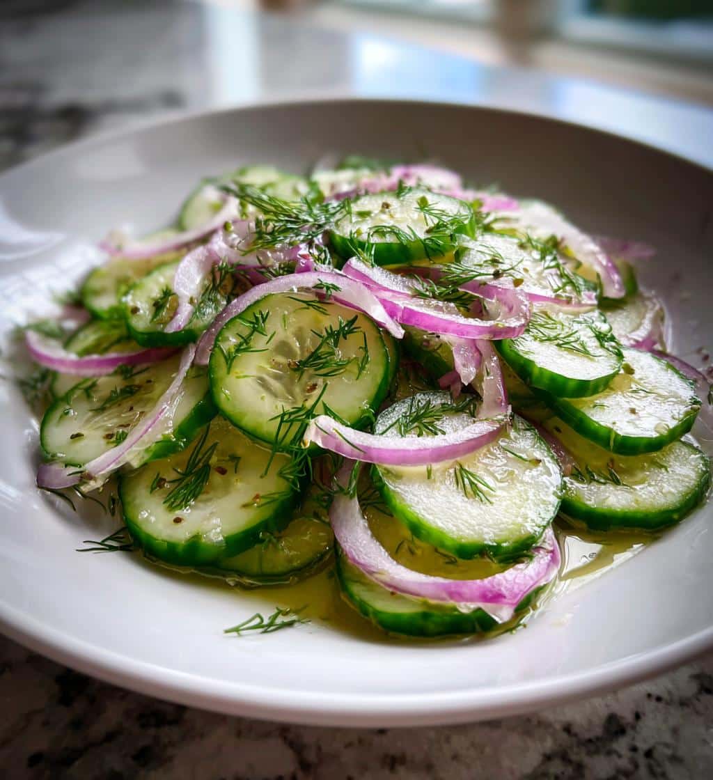 Cucumber salad (“whole cucumber”)