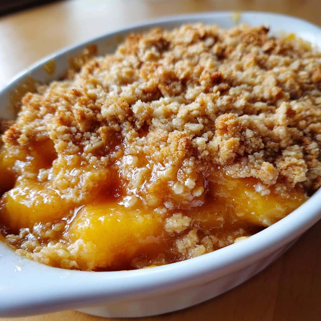 Peach Cobbler Crisp - detail 1