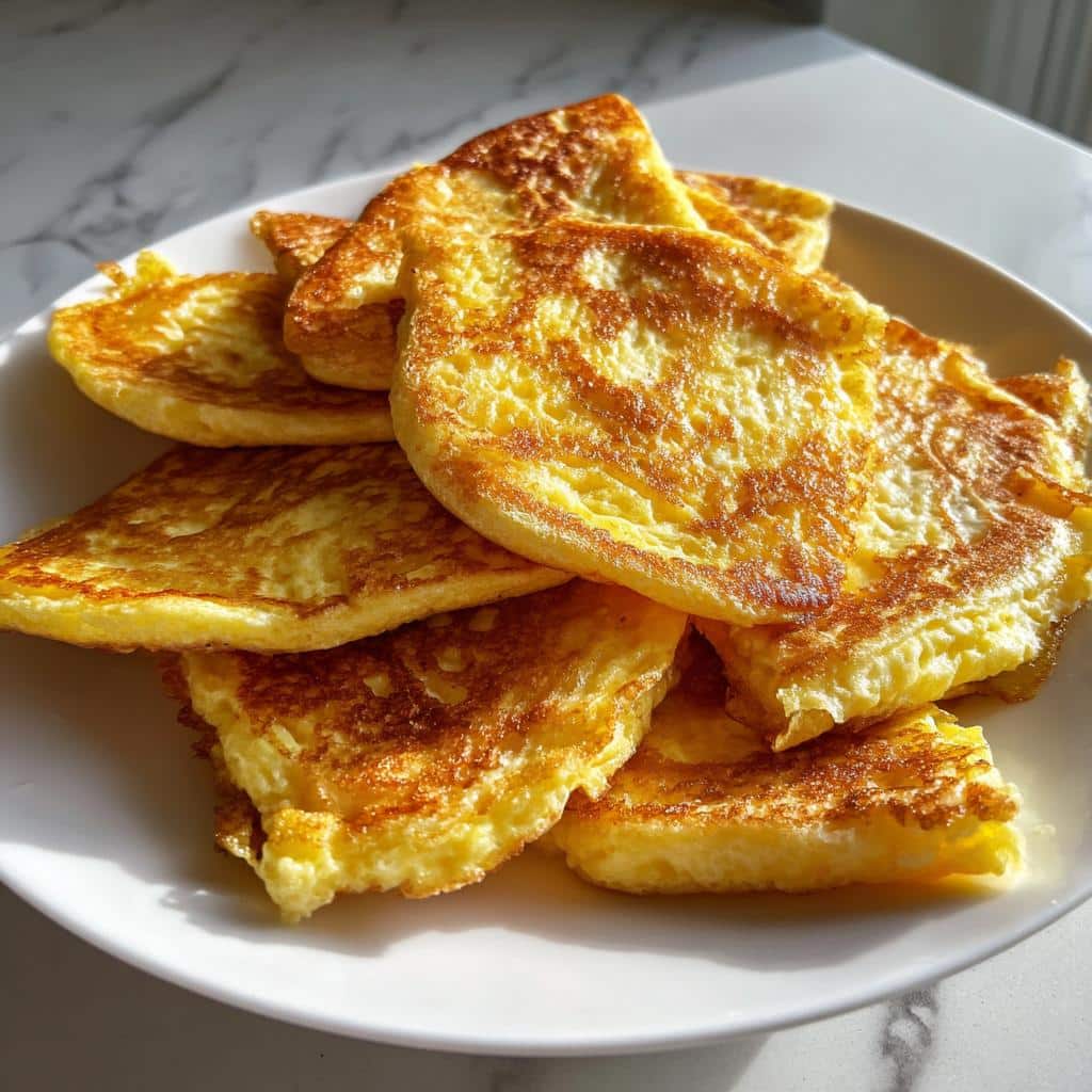 Scrambled pancakes - detail 1