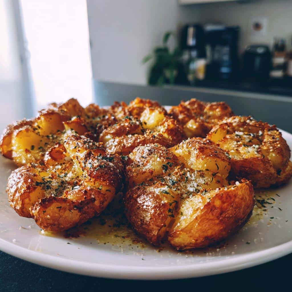 15-Minute Crispy Smashed Potatoes