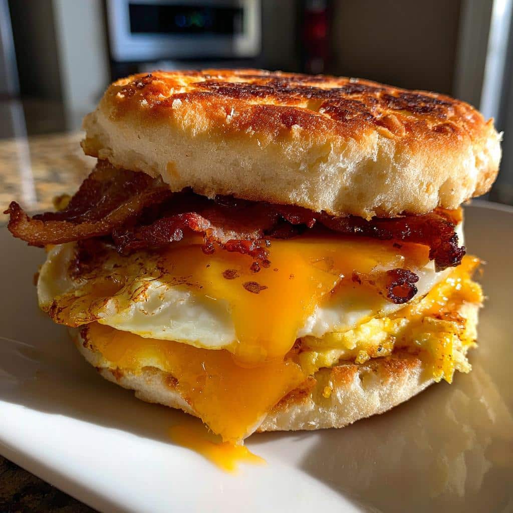 Air Fryer Breakfast Sandwiches