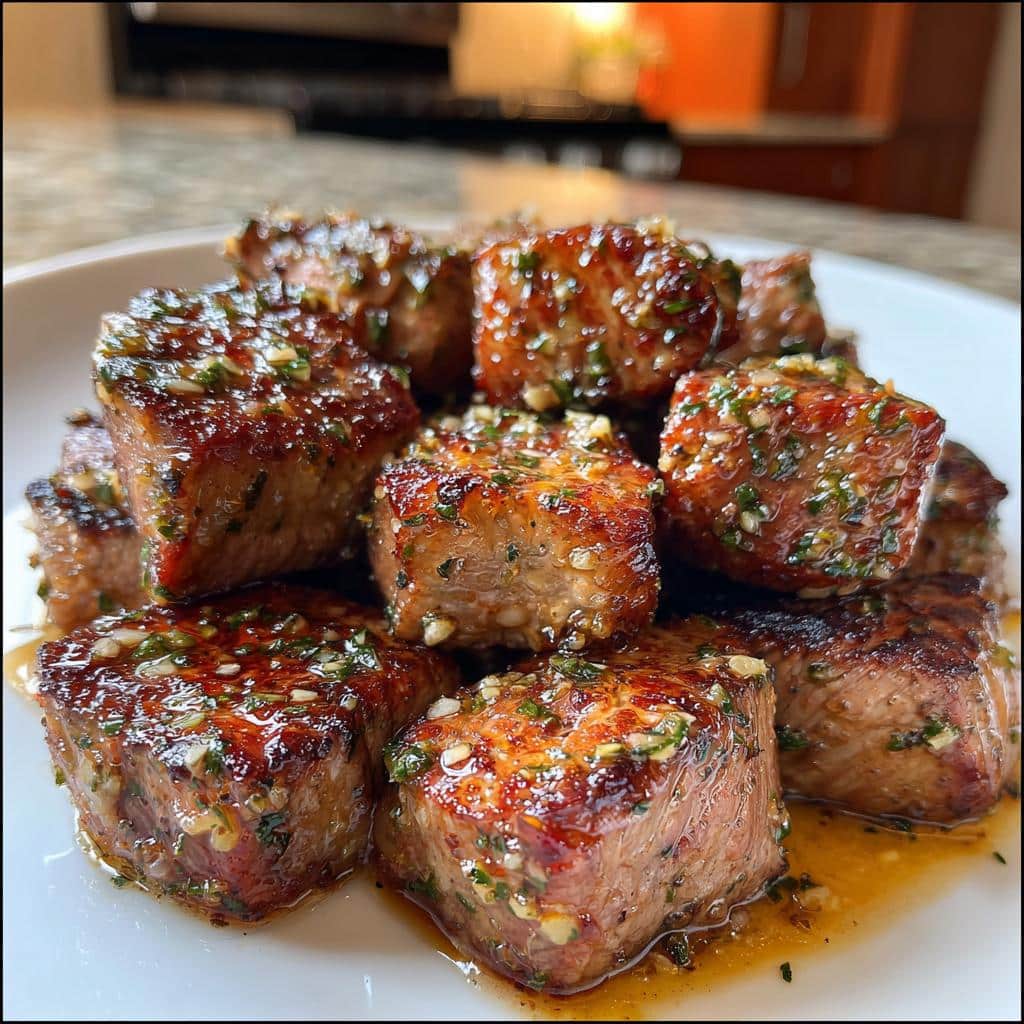 Air Fryer Garlic Butter Steak Bites - detail 1