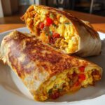 Air fryer breakfast burritos