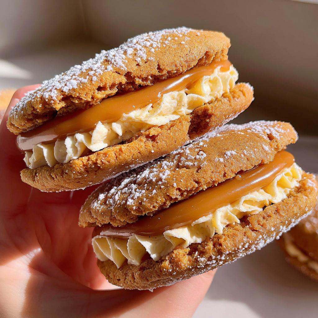 Apple Cider Whoopie Pie Cookies with Caramel Filling - detail 1