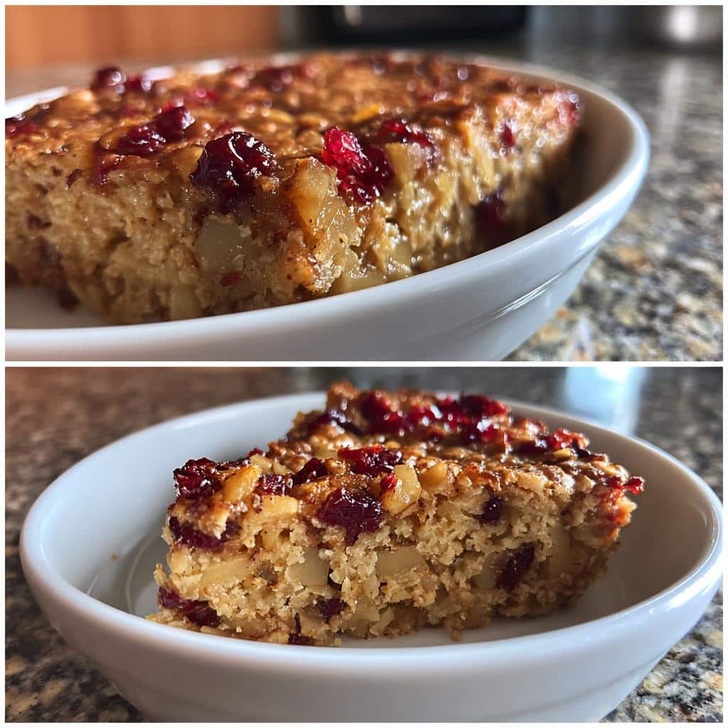 Apple-Cranberry Baked Oats - detail 1