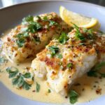 Baked Cod Dinner: Creamy Coconut Lemon Sauce