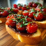 Balsamic Cherry Tomato Bruschetta