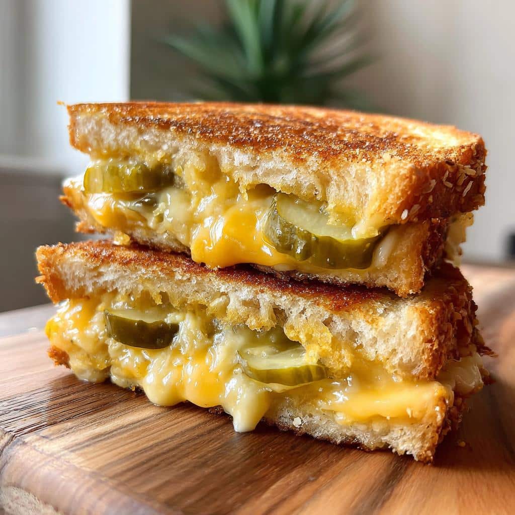 Best Dill Pickle Grilled Cheese Sandwich