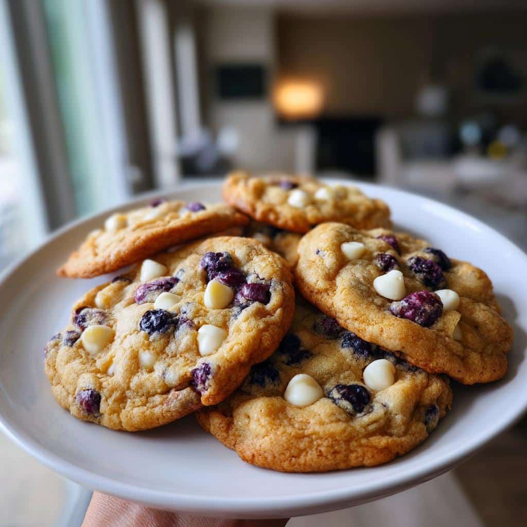 Blueberry White Chocolate Chip Cookies - detail 1
