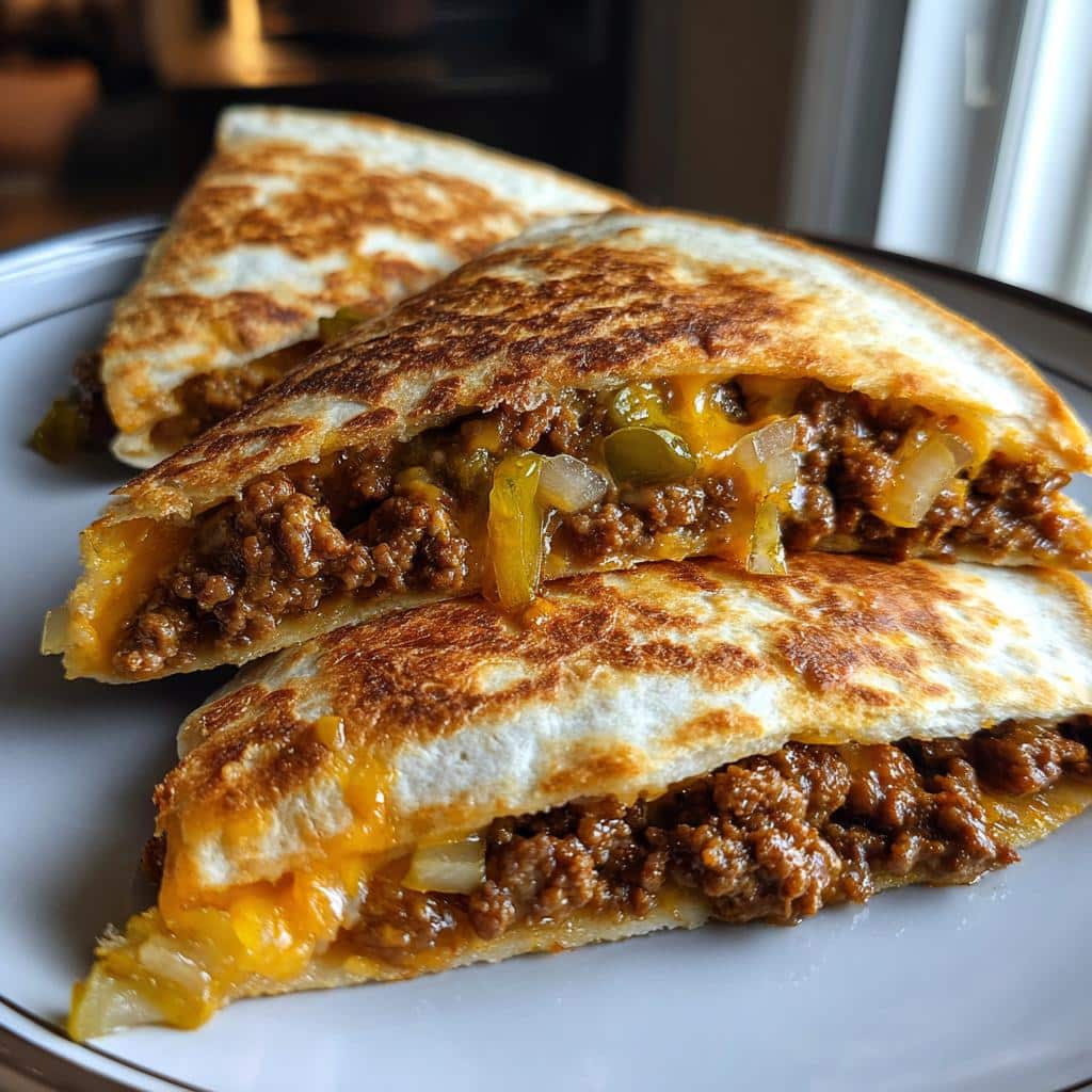 Burger Quesadilla