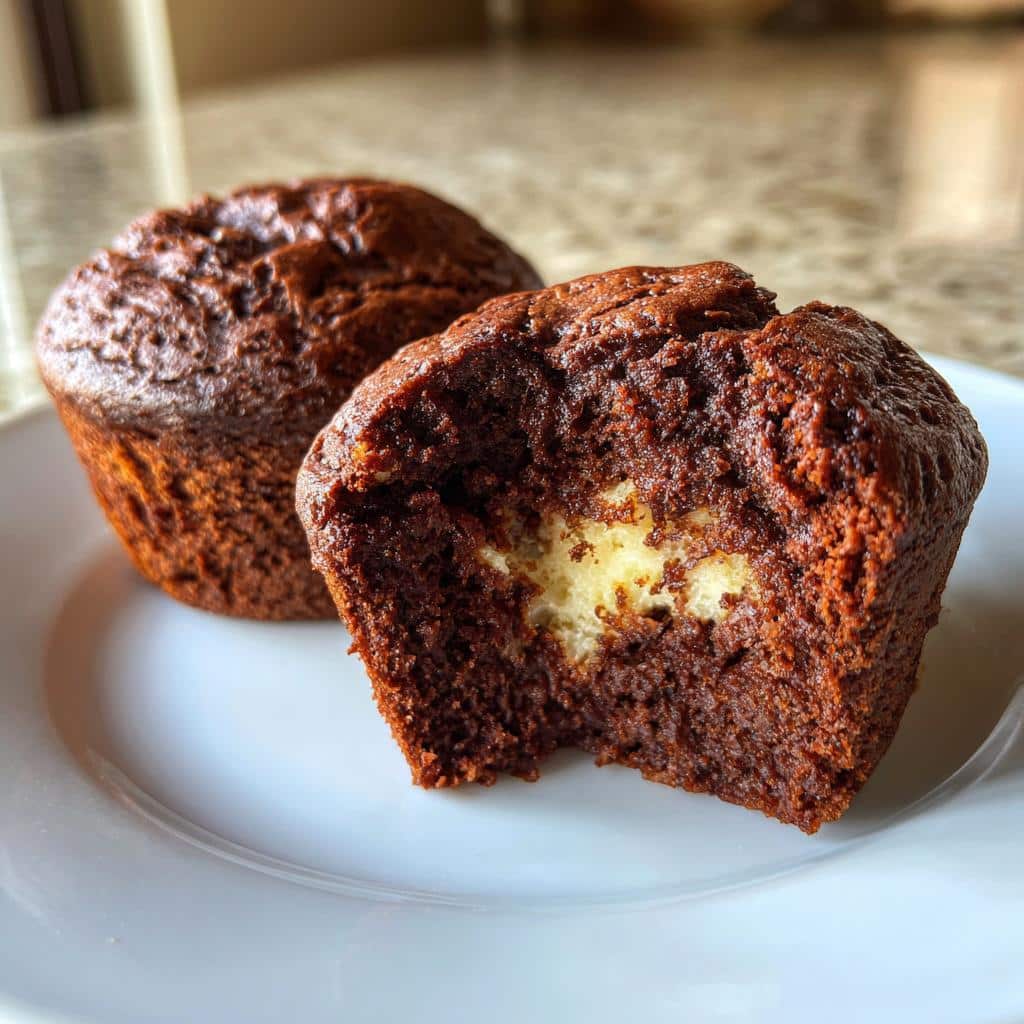 Chocolate Cottage Cheese Muffins - detail 1