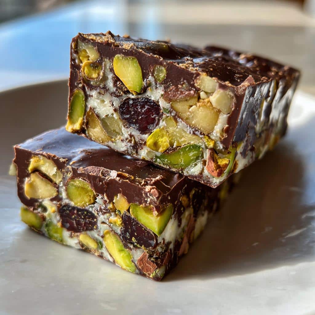 Chocolate Pistachio Bar - detail 1