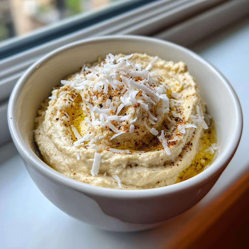 Coconut Hummus (Best Hummus Recipe) - detail 1