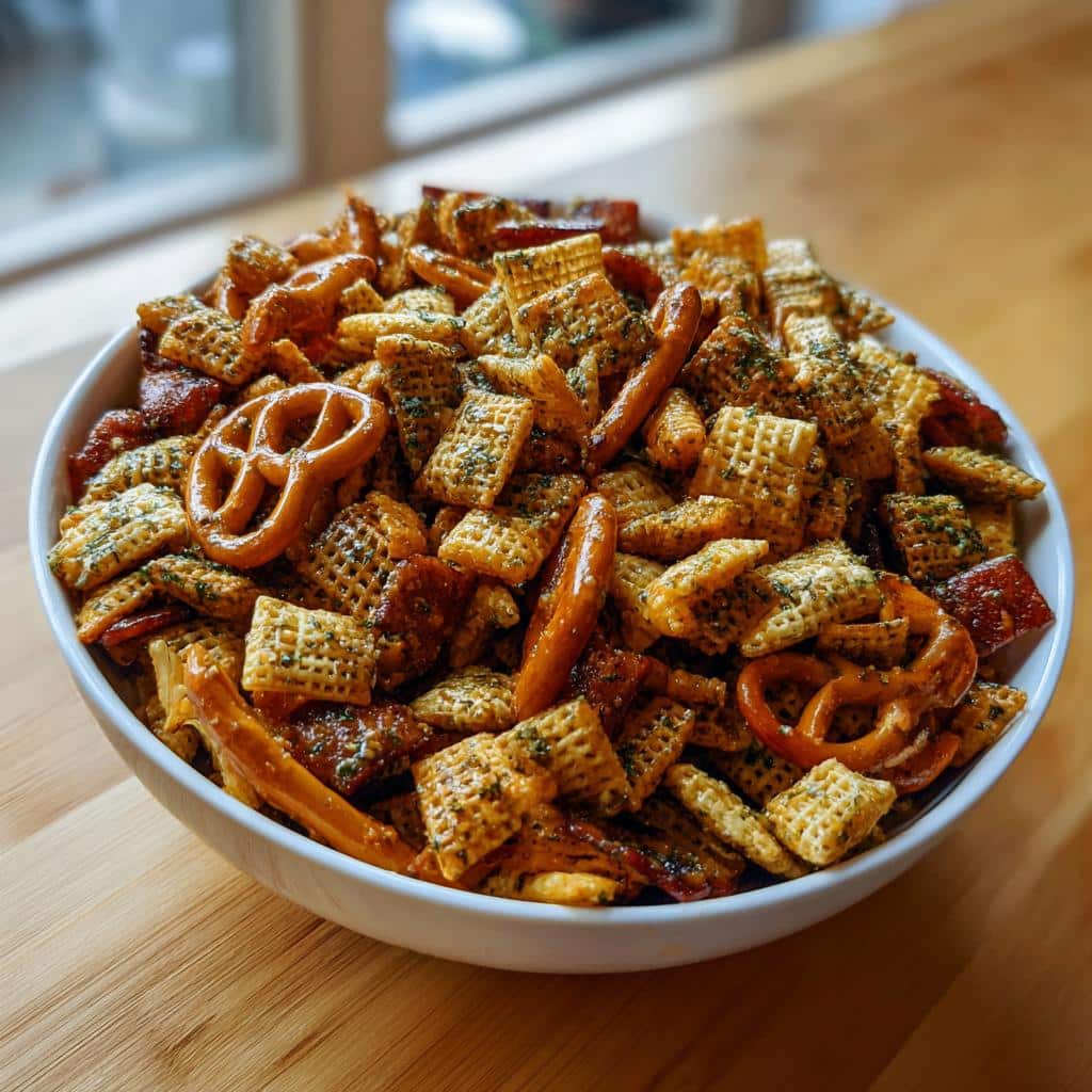 Dill Pickle Chex Mix: A Tangy Snack Sensation