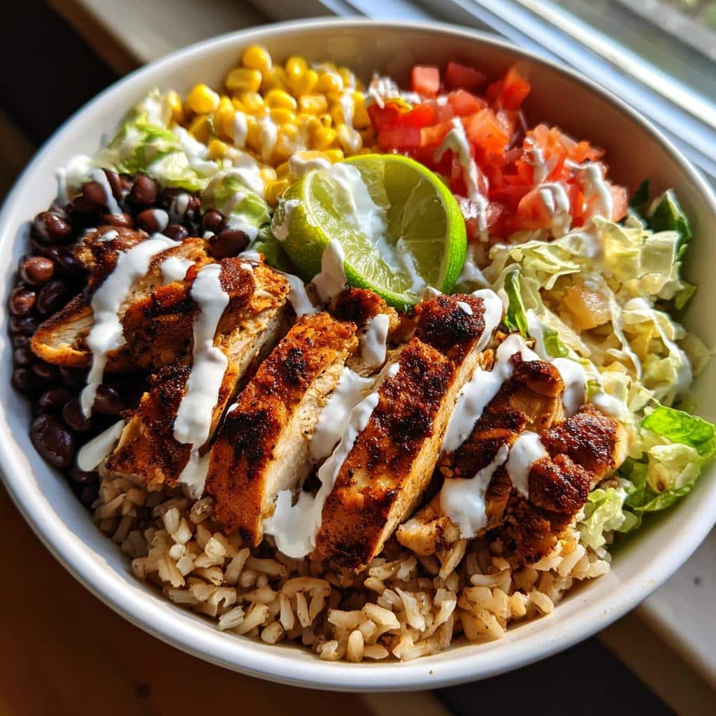 Easy Chipotle Chicken Bowl Recipe - detail 1
