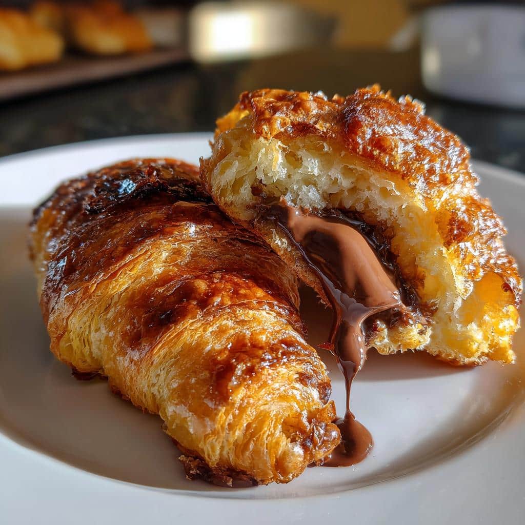Easy Chocolate Croissant Bake - detail 1
