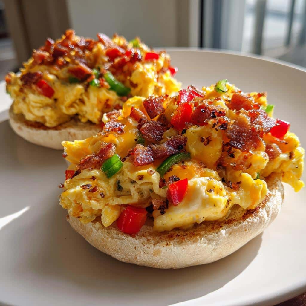 English Muffin Breakfast Pizza