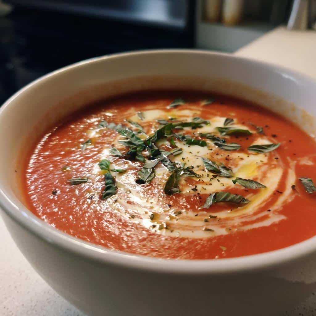 Feta & Tomato Soup - detail 1