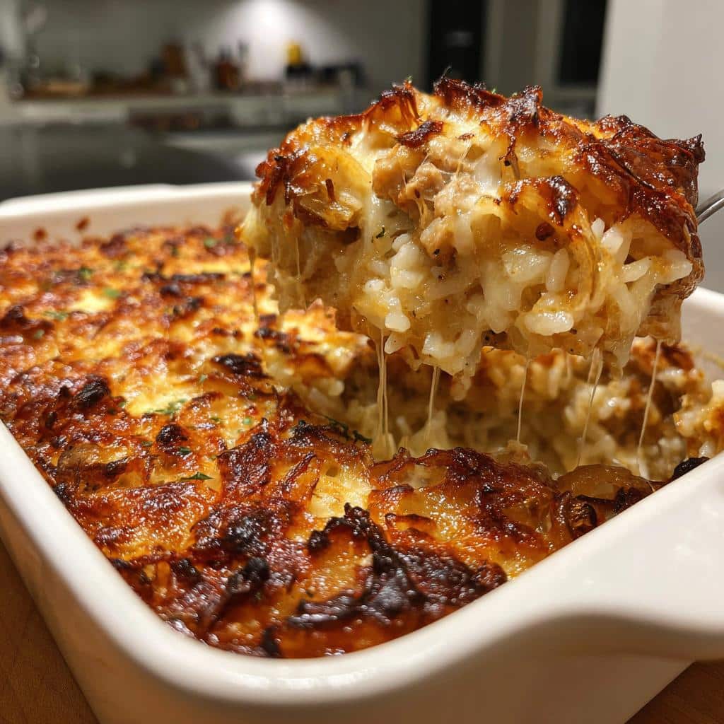 French Onion Chicken Rice Bake - detail 1
