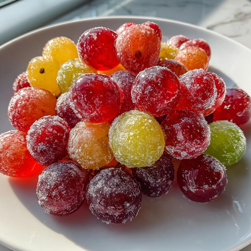 Frozen Grapes with Jell-O