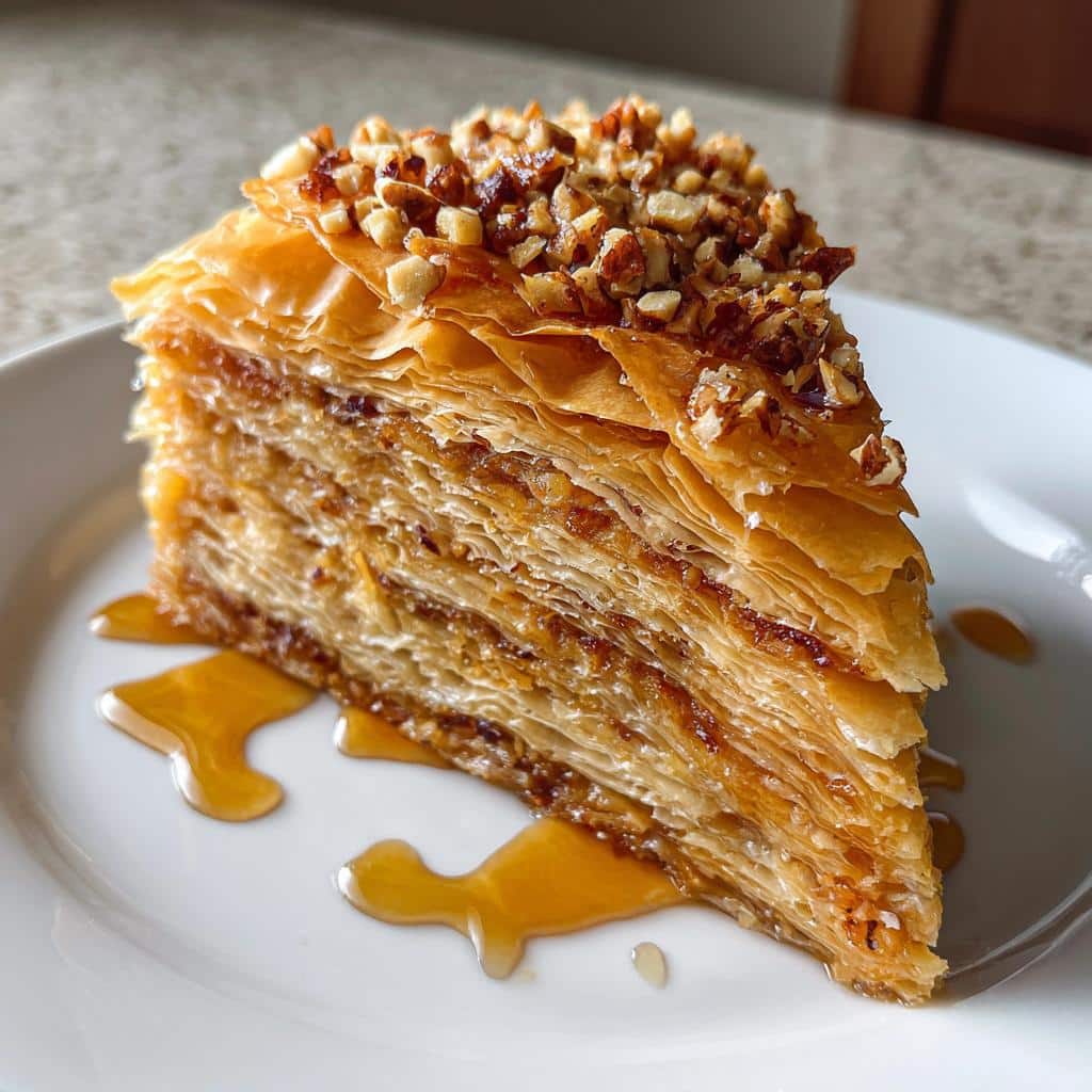 Golden Greek Honey Pie - detail 1