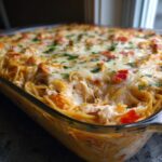 Irresistible Spicy Southern Chicken Spaghetti Casserole