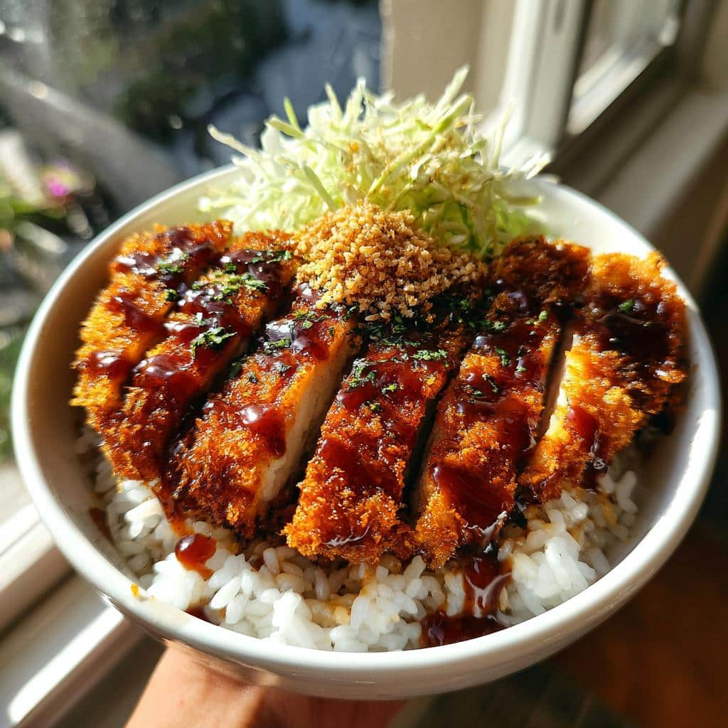 Japanese Katsu Bowls with Tonkatsu Sauce - detail 1