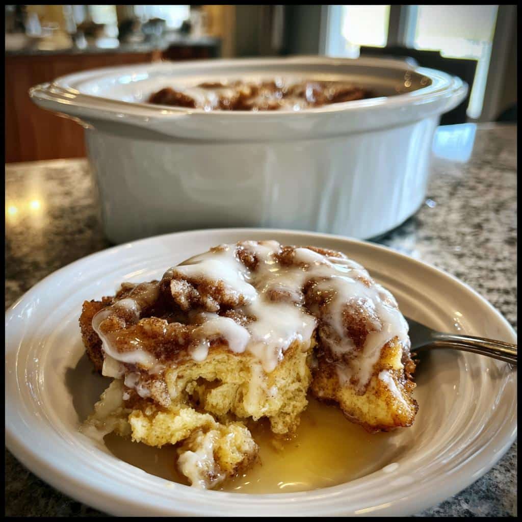 Lazy Girl’s Dream Dessert: Crockpot Cinnamon Roll Dump Cake Magic!