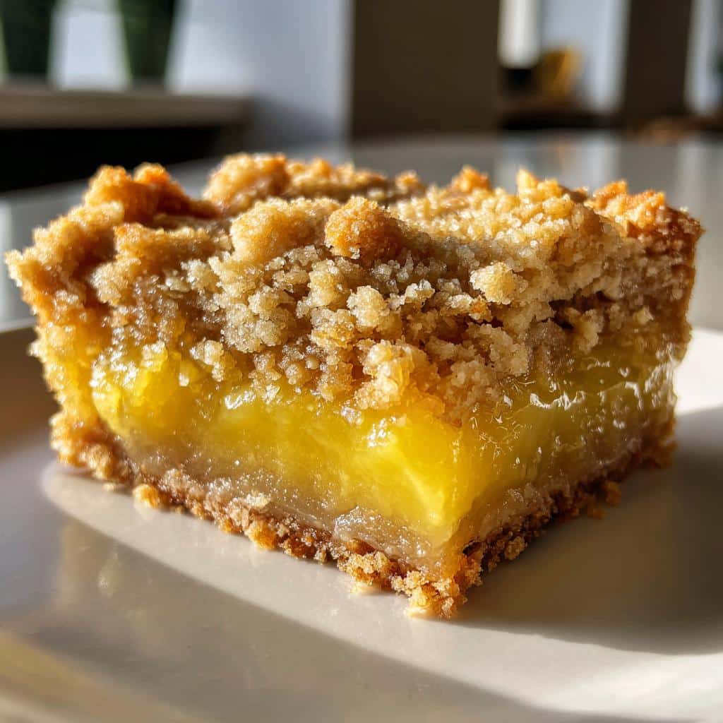 Lemon Oatmeal Crumble Bars