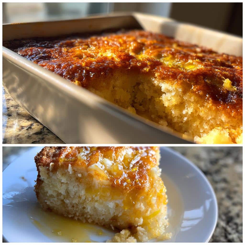 Magic Lemon Cobbler: A Sweet, Tangy Dessert Delight - detail 1