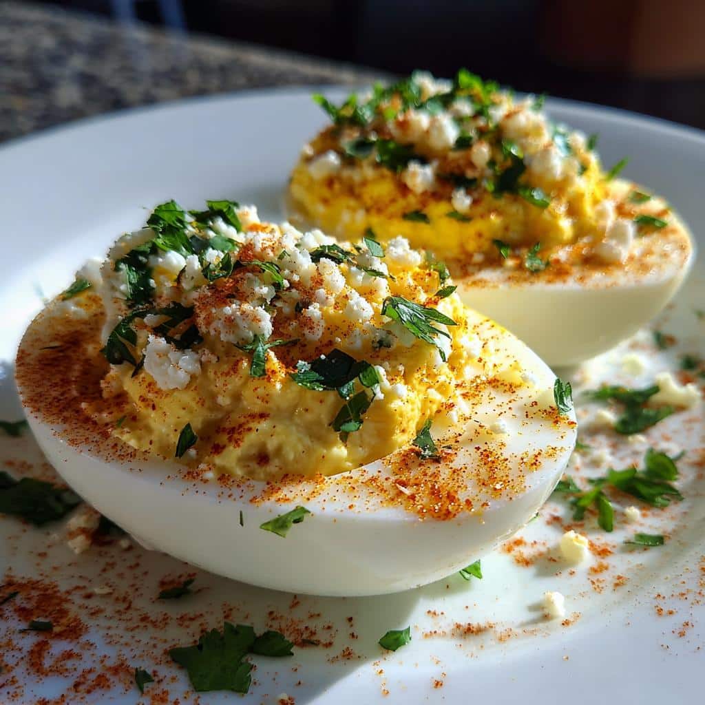 Mexican Street Corn Deviled Eggs - detail 1