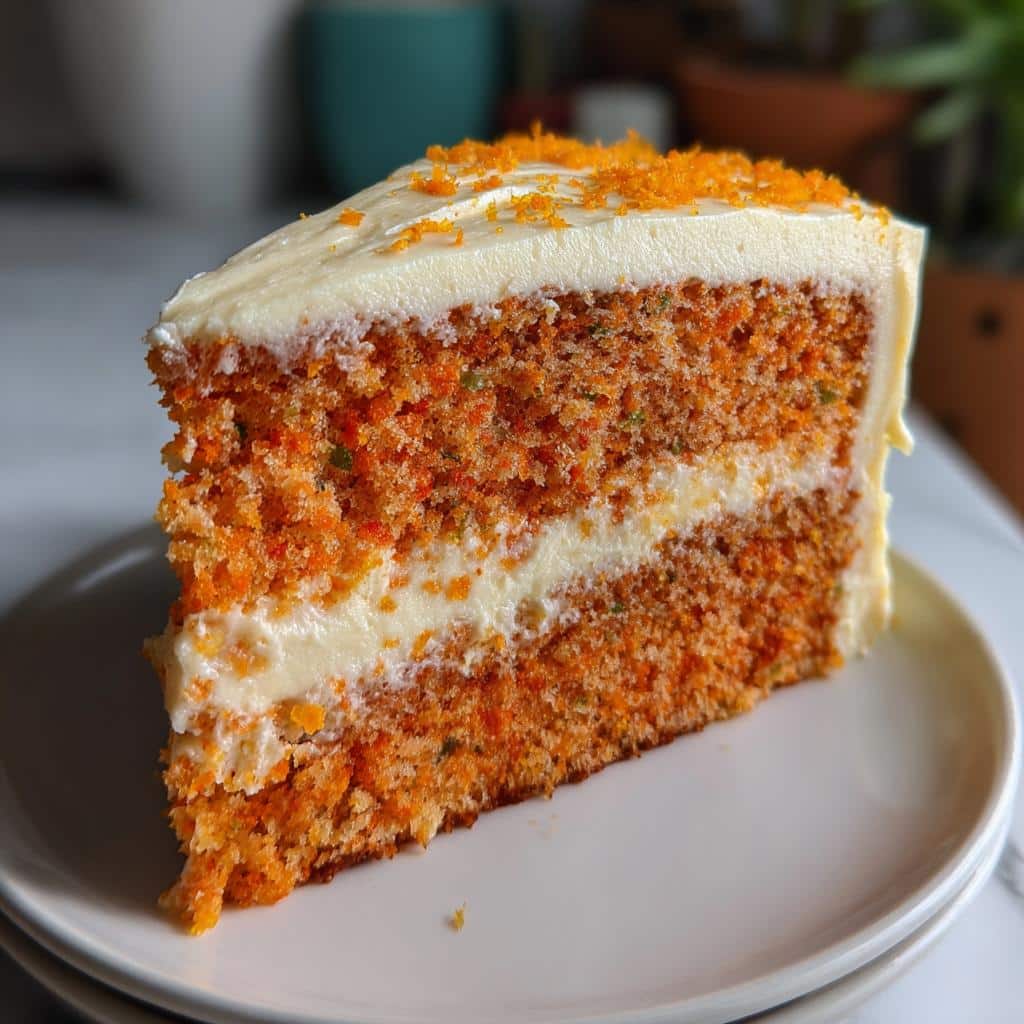 Orange Velvet Cake with Cream Cheese Frosting - detail 1