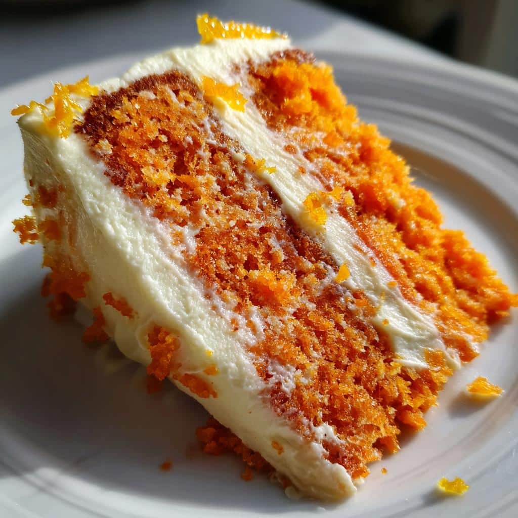 Orange Velvet Cake with Cream Cheese Frosting
