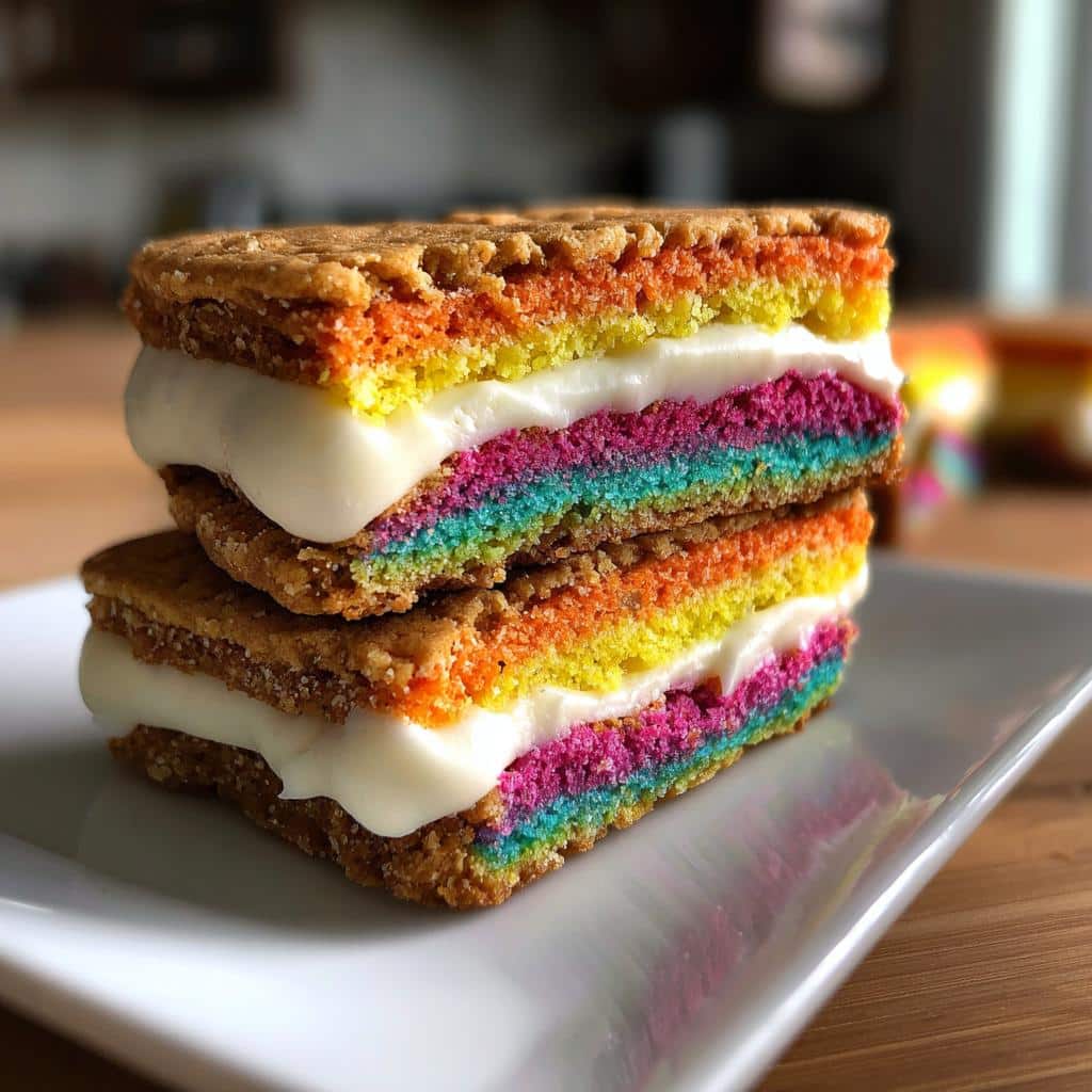Rainbow Cookie Sandwiches - detail 1