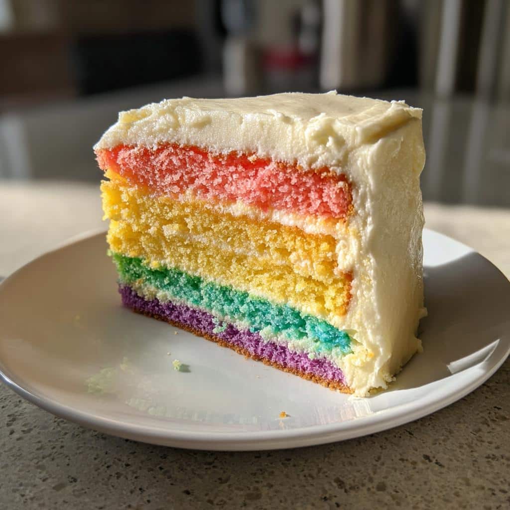 Rainbow Sheet Cake - detail 1