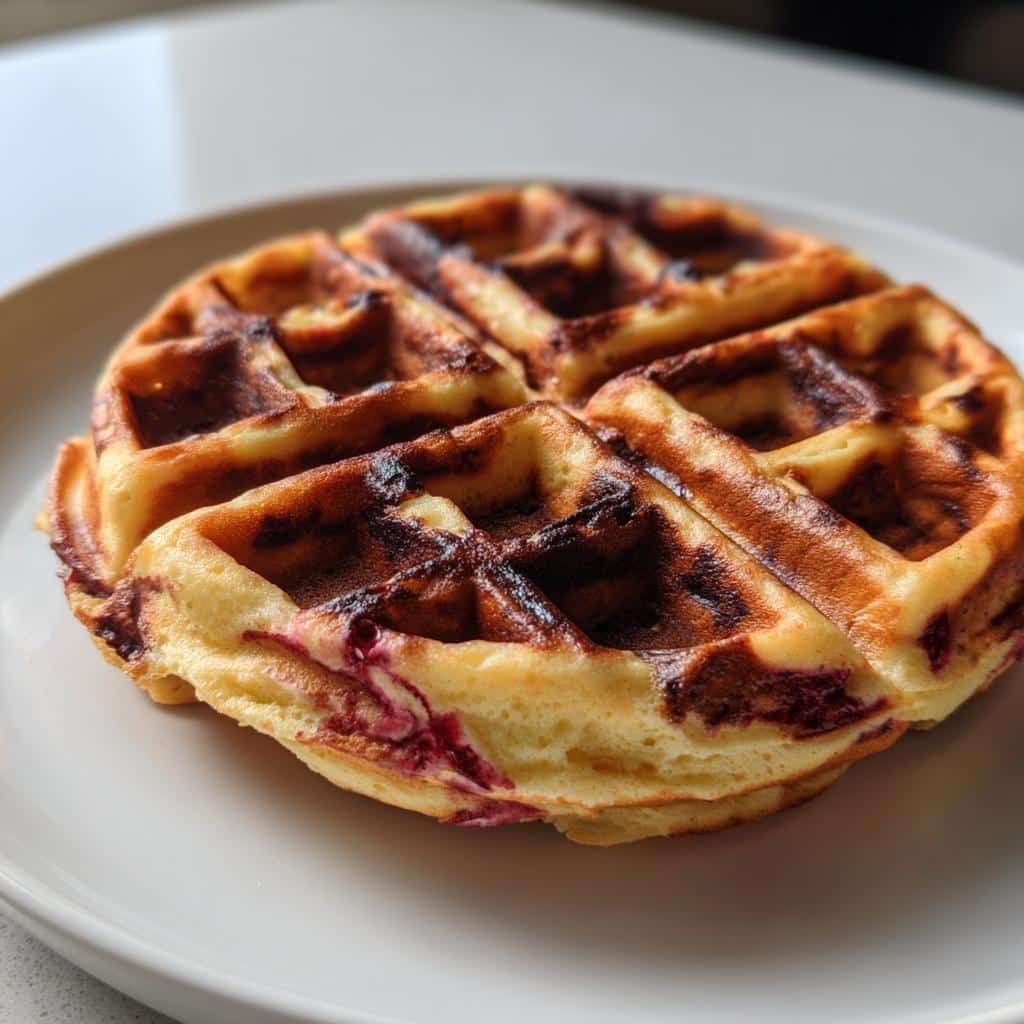 Red Velvet Marble Waffles
