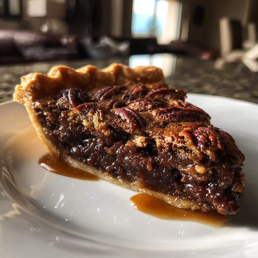 Rich & Decadent Texas Chocolate Pecan Pie - detail 1