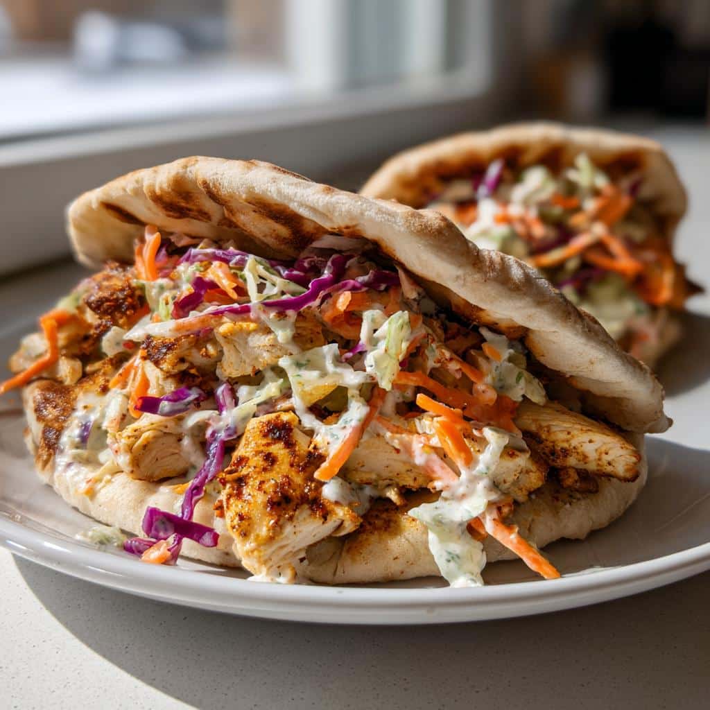 Sheet Pan Chicken Pitas & Ranch Slaw - detail 1