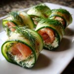 Smoked Salmon Dill Cucumber Rolls