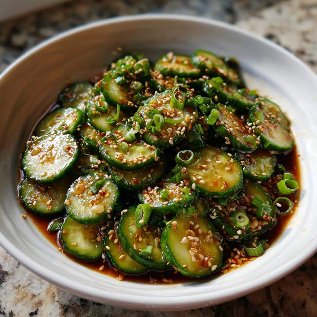 Soy-Sauce Cucumber Salad - detail 1