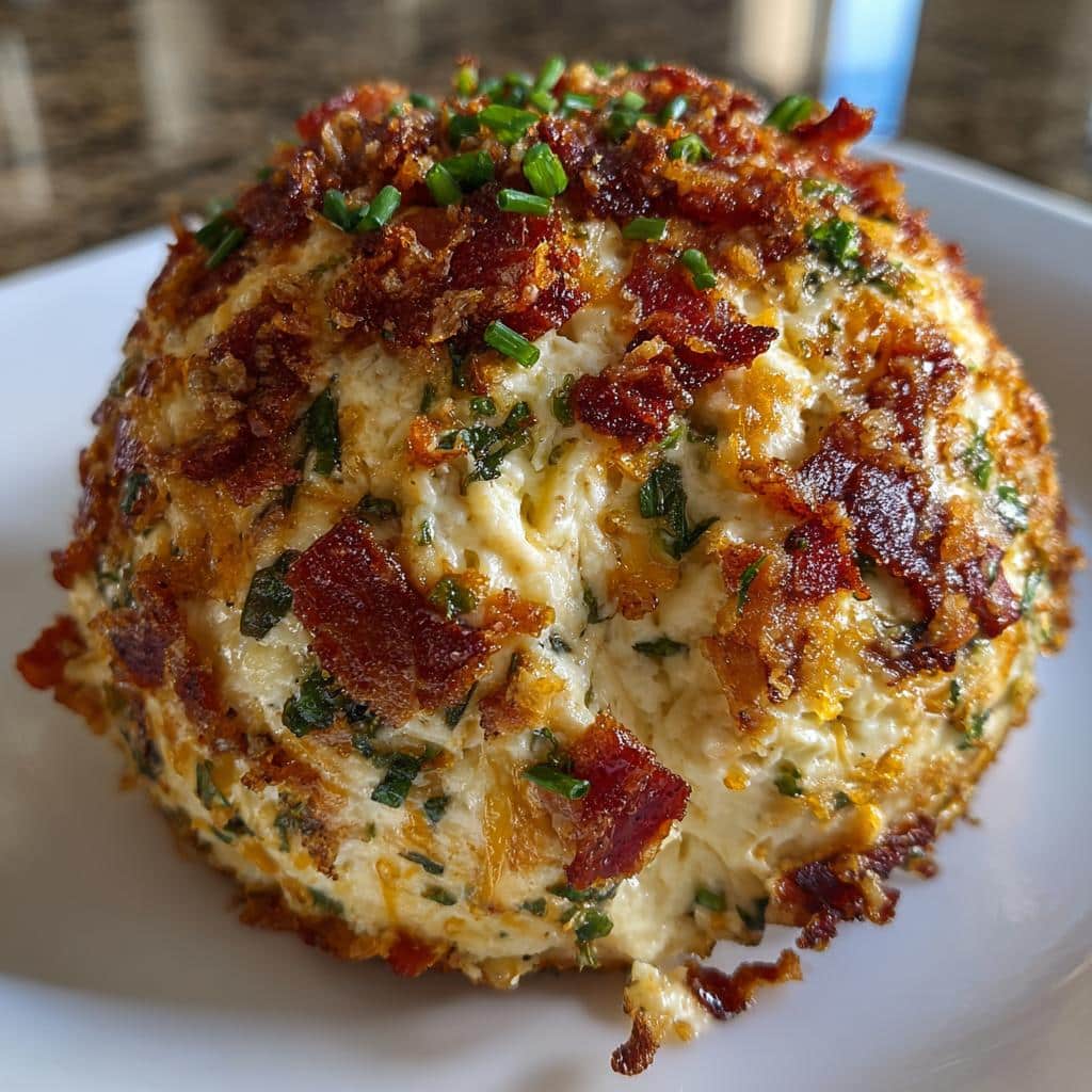 Spicy Bacon Jalapeño Popper Cheese Ball