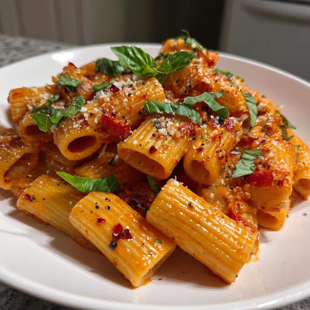 Spicy Vodka Rigatoni Pasta - detail 1