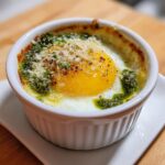 TikTok Baked Egg Pesto