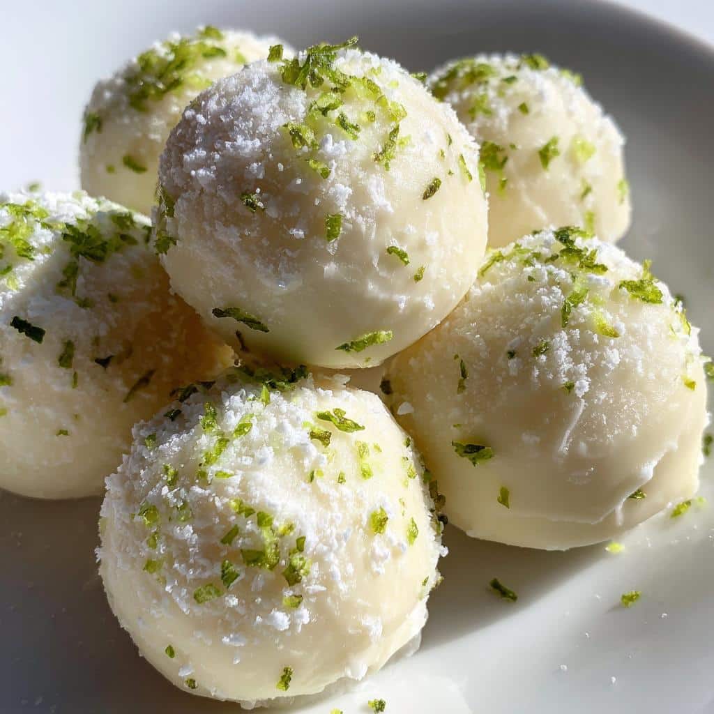 Zesty Key Lime Truffles