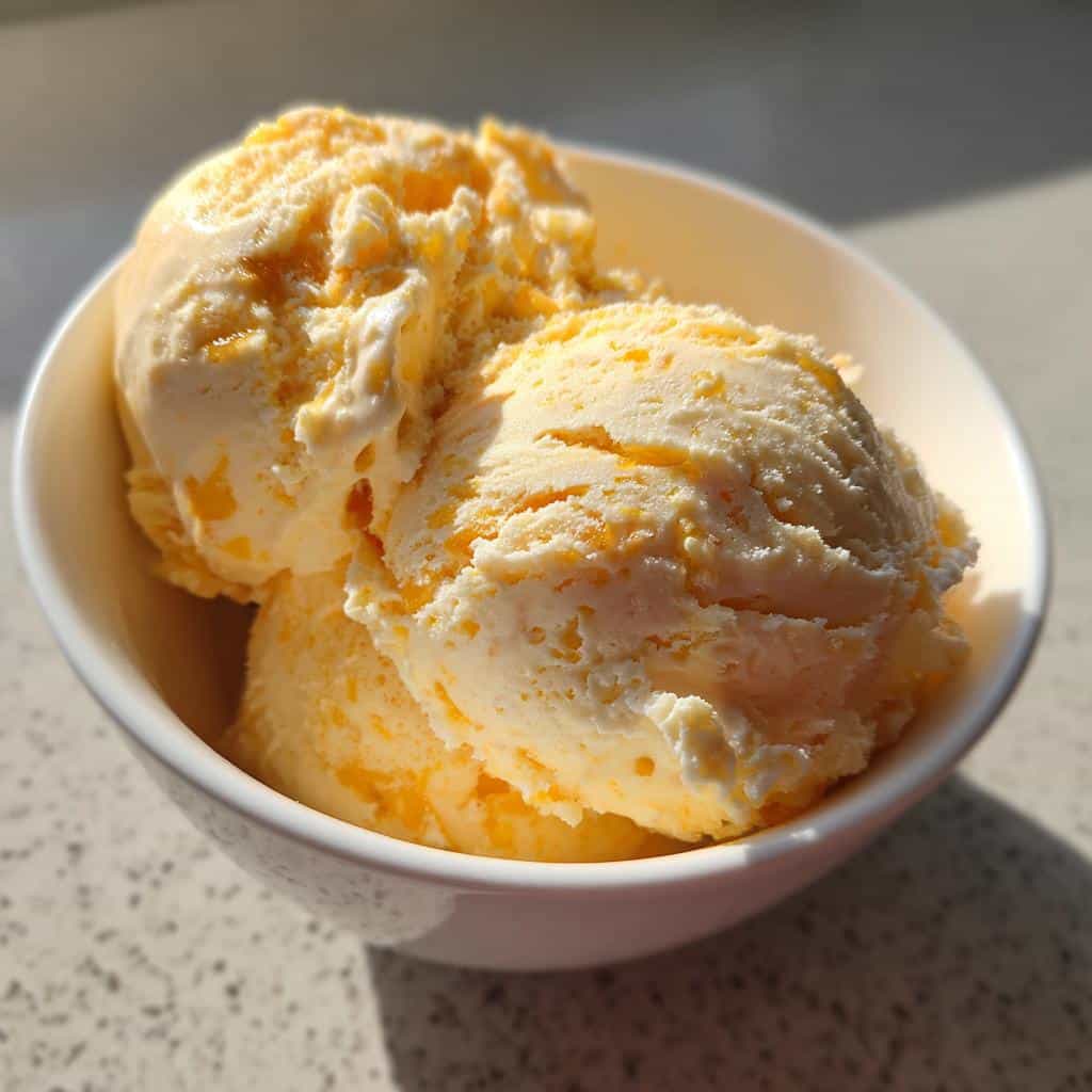 cottage cheese mango ice cream