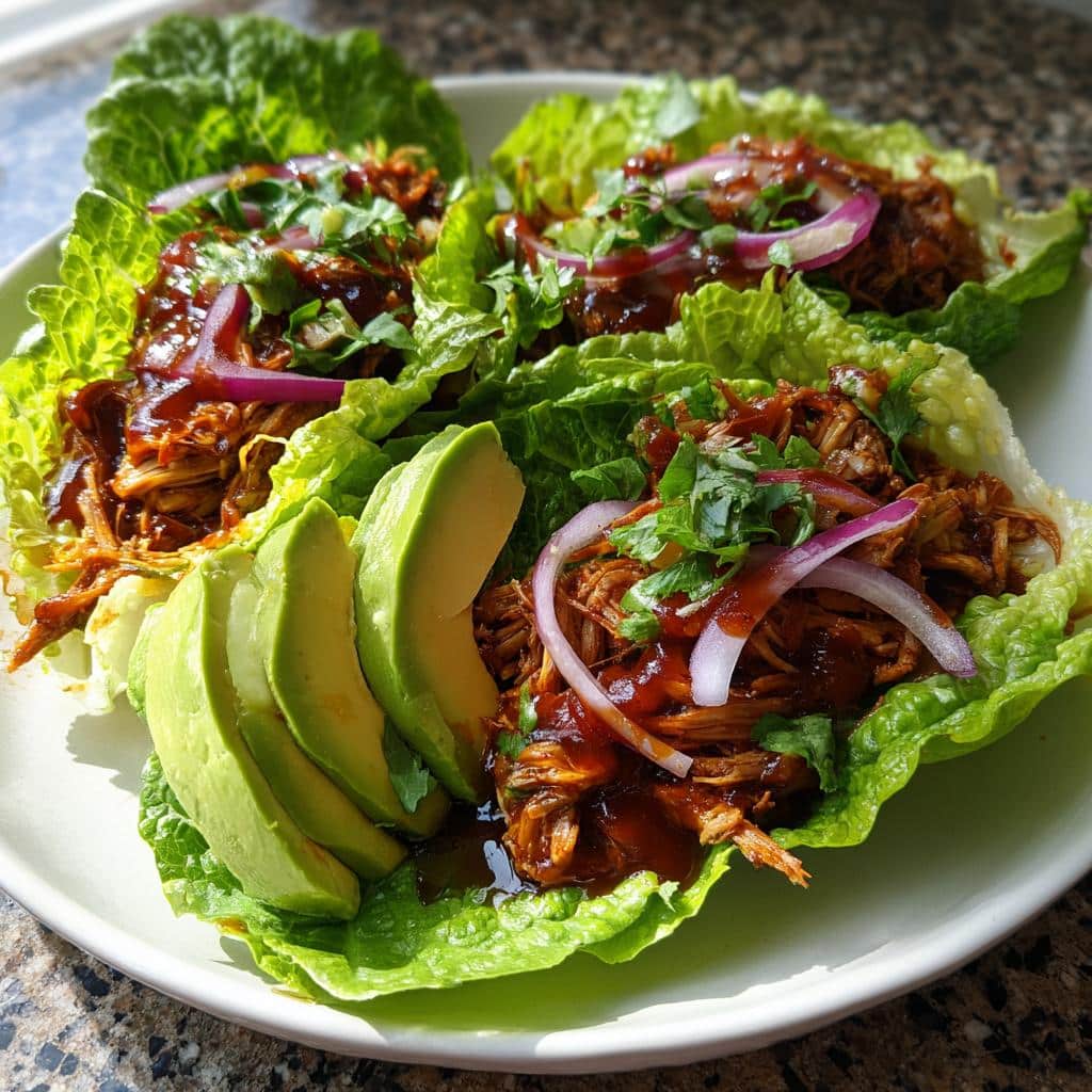 BBQ Pulled Pork Lettuce Wraps - detail 1